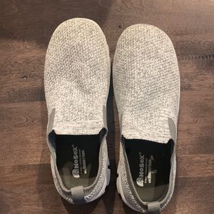 Gray slip on sneaker size 2. Memory foam inside
